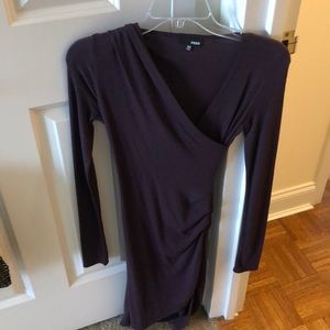 Purple knit dress